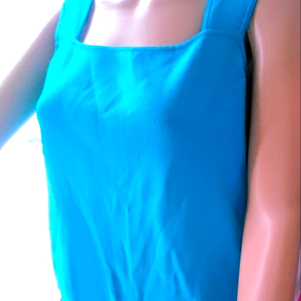 Joseph A bright blue sleeveless top